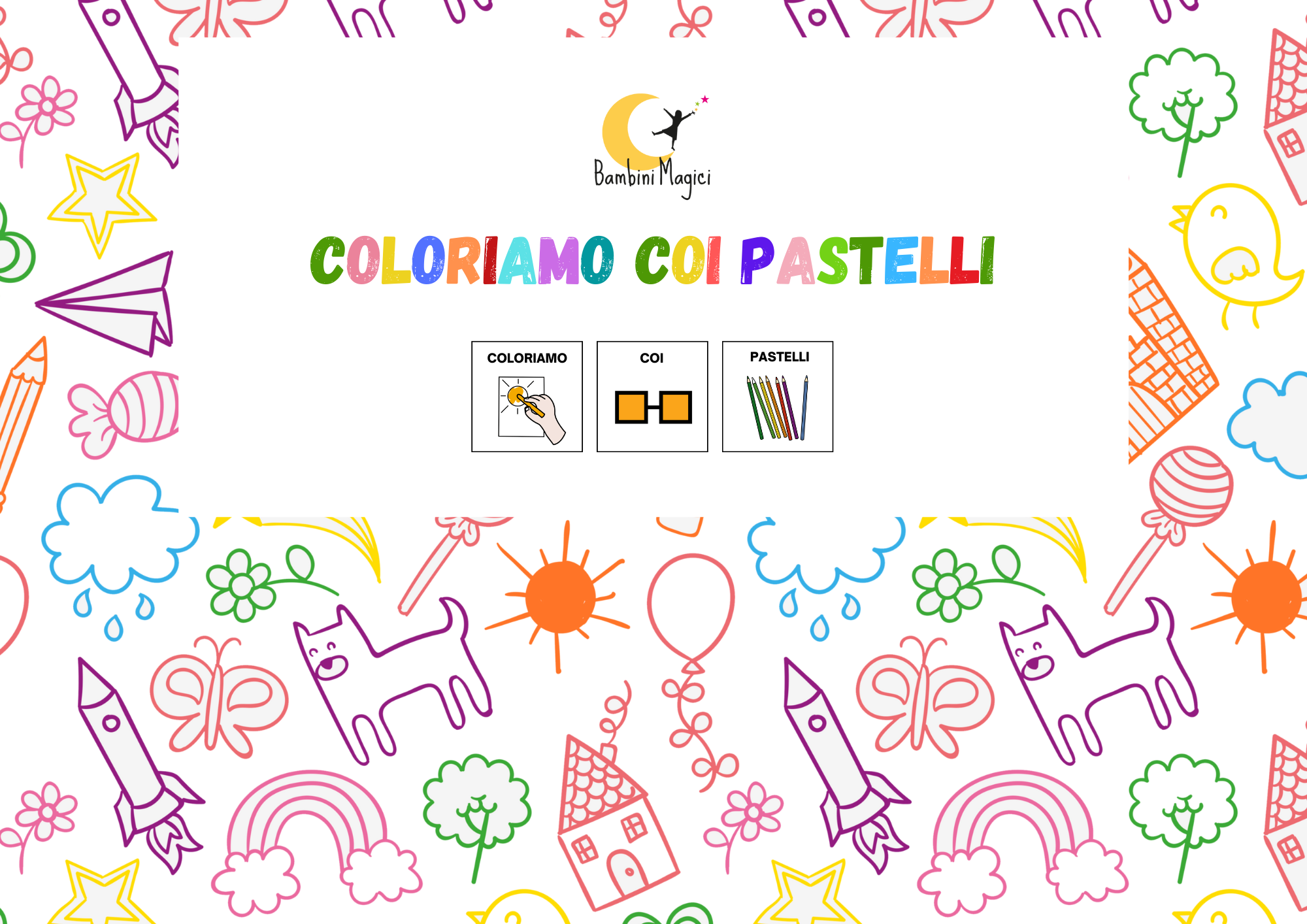 Coloriamo coi pastelli in CAA
