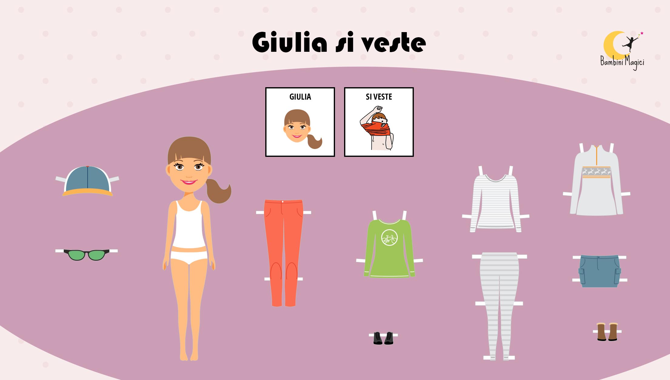 Scegli i vestiti e gioca in CAA