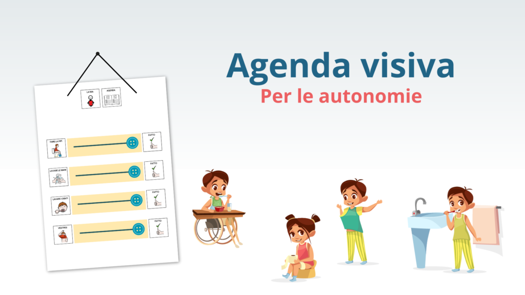 agenda visiva per le autonomie in bagno